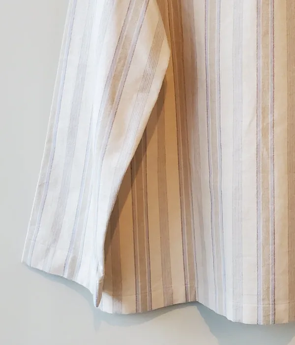 FUMIKA_UCHIDA/Striped Flannel/PAJAMA TOP(KINARI)