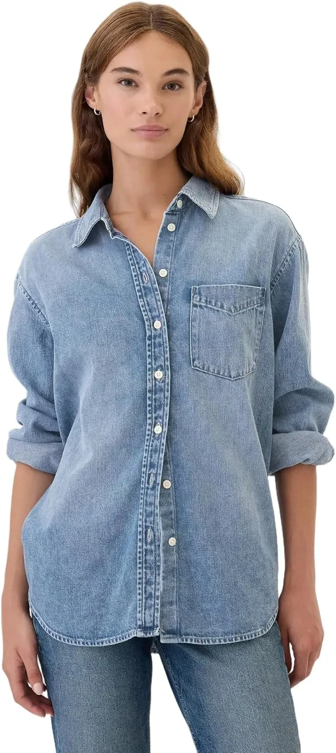 GAP Womens Oversized Denim Shirt