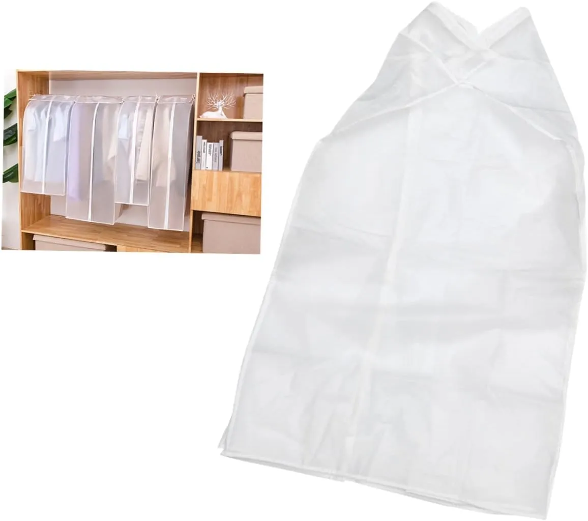 Garment Storage Bag Dress Bag for Hanging Clothes Pockets Dust Cover for Wardrobe Large Capacity