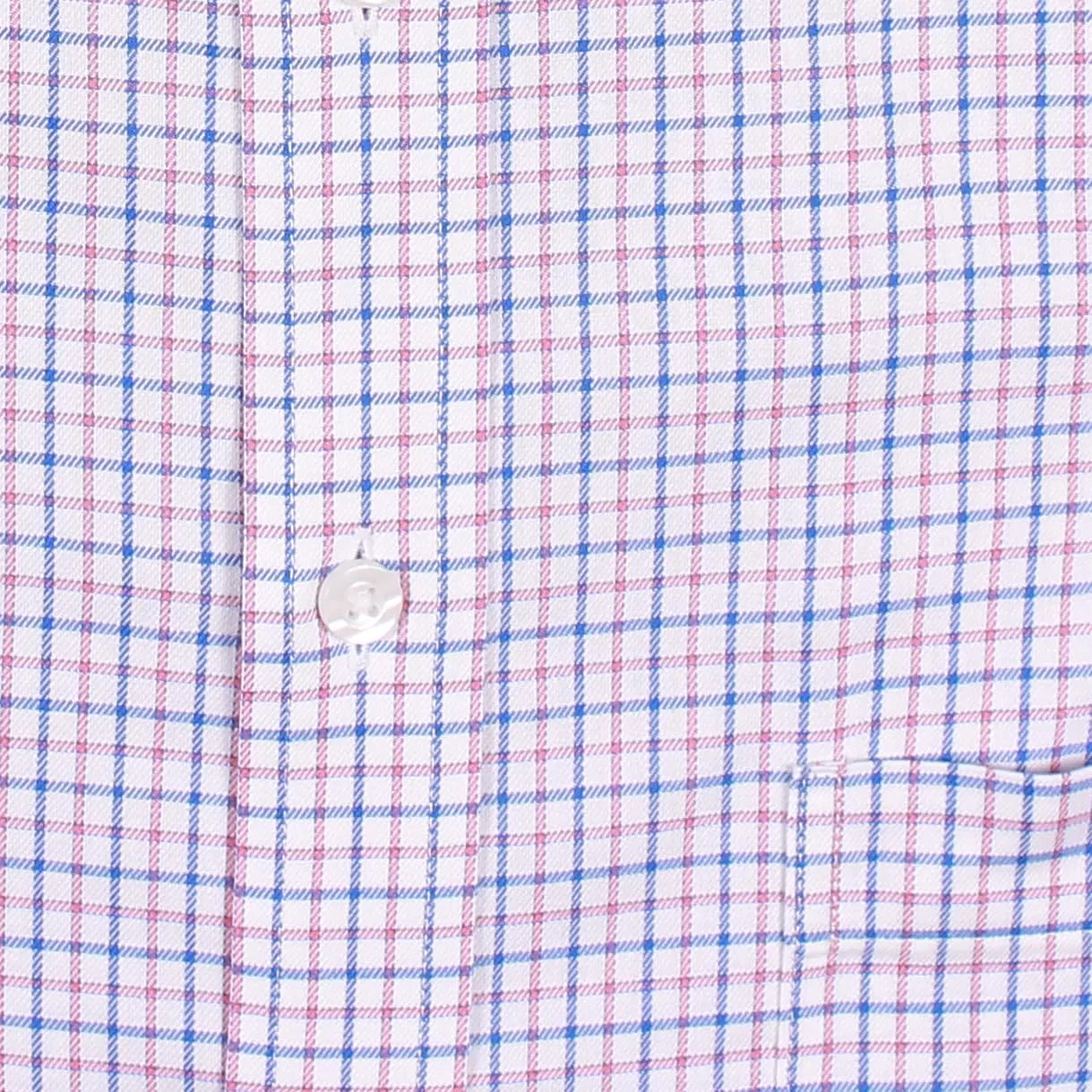 Gold Label Men's Fitted Dress Shirt with Pocket and Point Collar, Non-Iron Wrinkle-Resistant