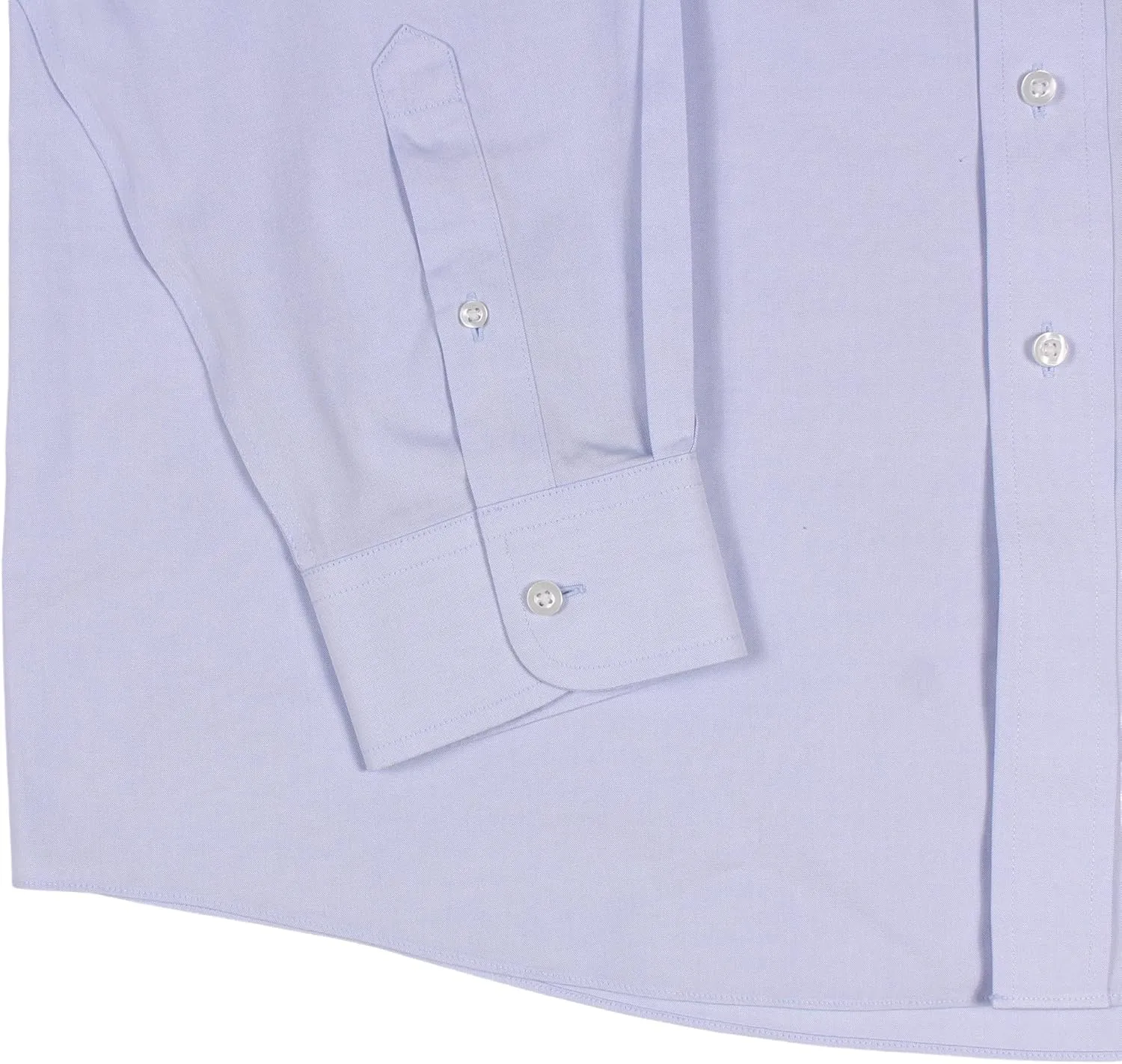 Gold Label Men's Fitted Long Sleeve Dress Shirt with Pocket and Button-Down Collar, Non-Iron