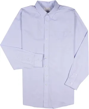 Gold Label Men's Fitted Long Sleeve Dress Shirt with Pocket and Button-Down Collar, Non-Iron