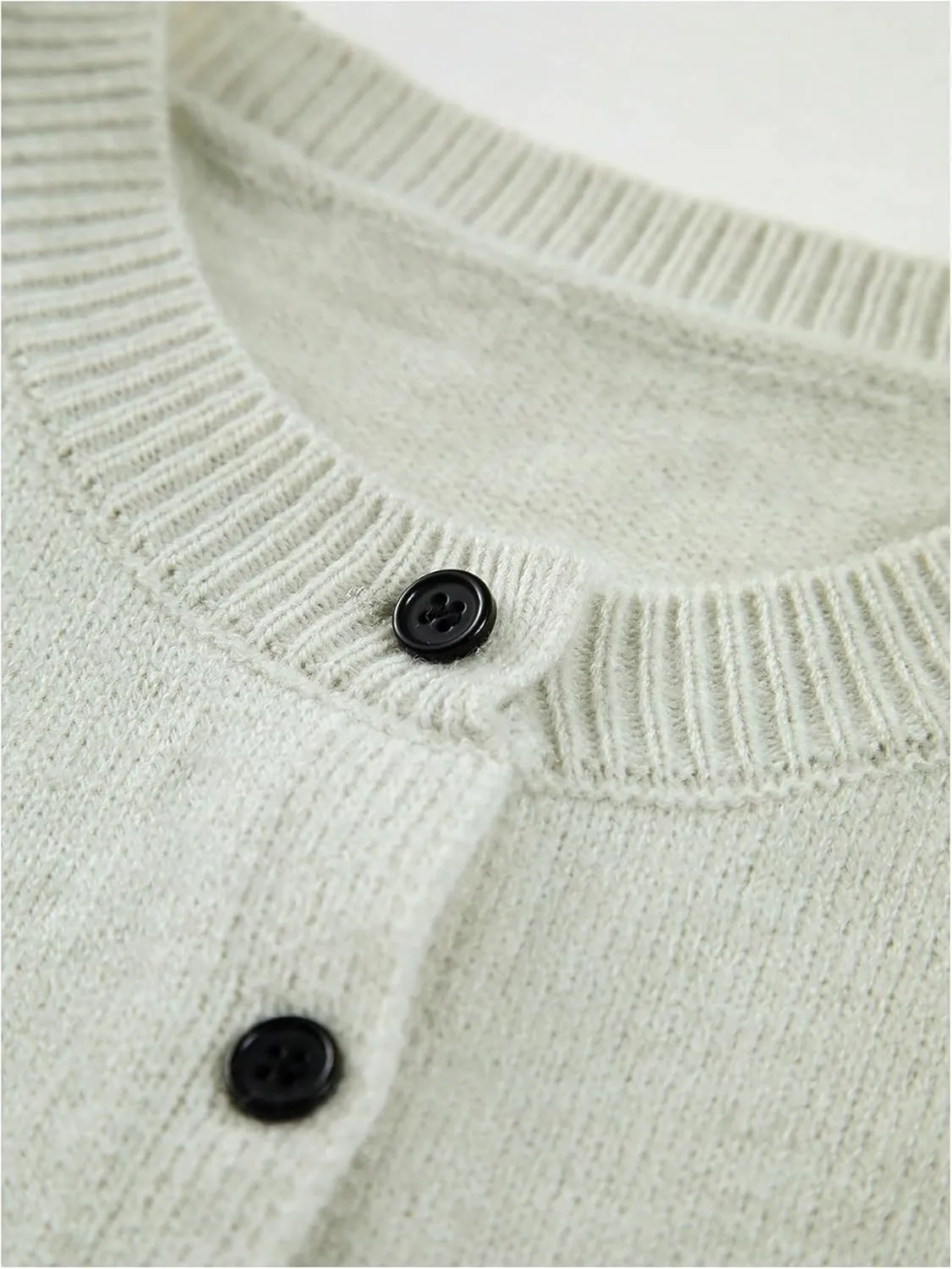 GORGLITTER Women's Button Up Sweater Vest Crewneck Sleeveless Knit Sweater Tank Top