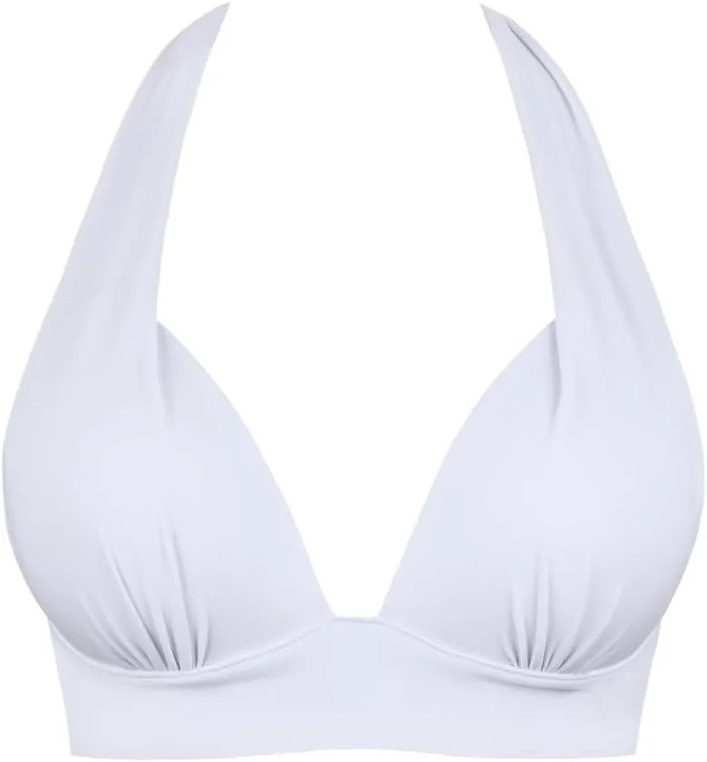 Hilor Women's Push Up Bikini Top Sexy Triangle Top Swimsuit Halter Bathing Suit Swim Tops