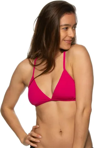 JOLYN Triangle Tie-Back Athletic Bikini Top for Competitive Swimming, Lifeguarding, Medium Coverage Women's Swimsuit Top