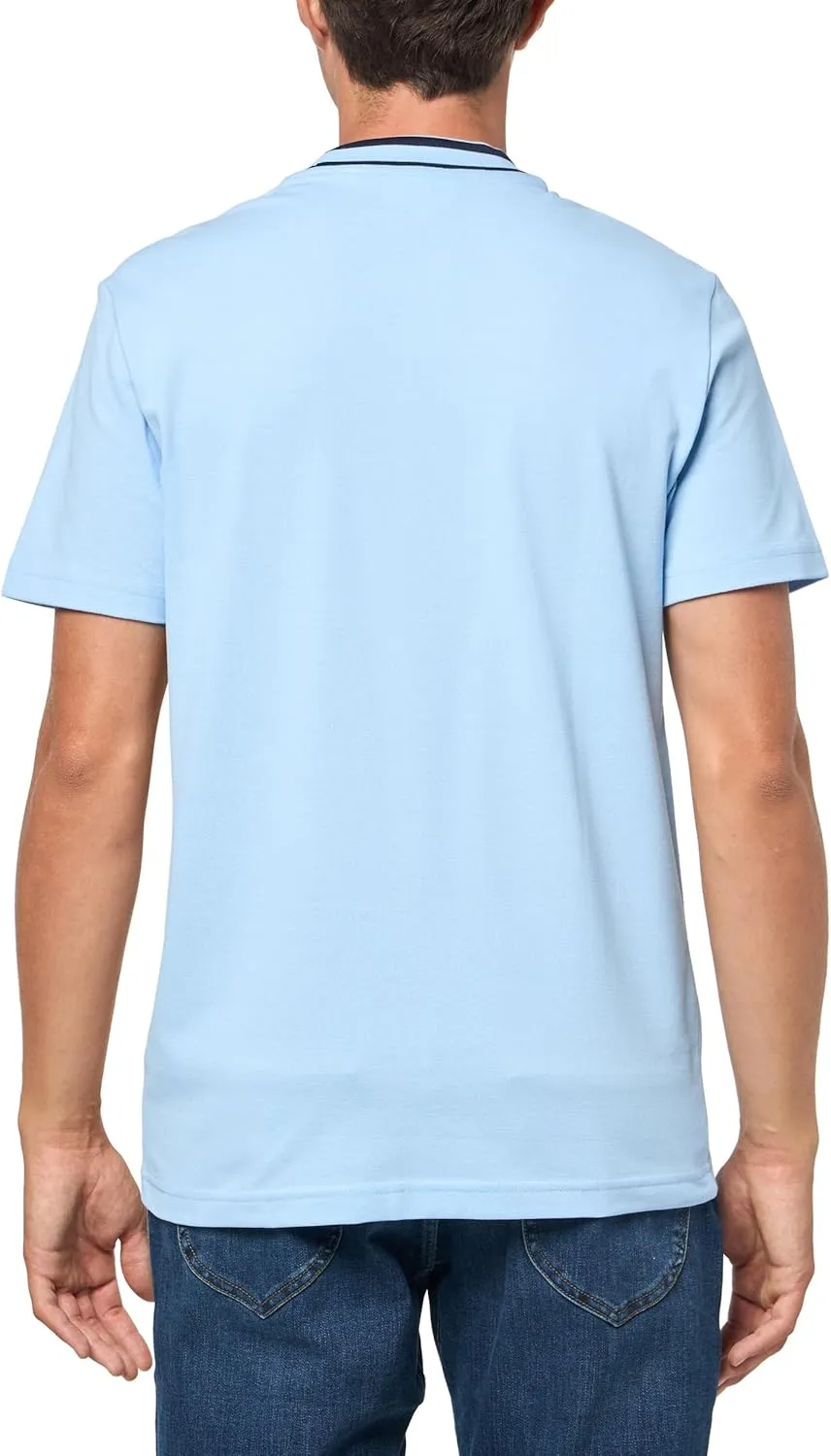 Lacoste Men's Piqu Stripe Collar T-Shirt