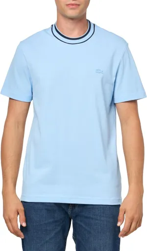 Lacoste Men's Piqu Stripe Collar T-Shirt