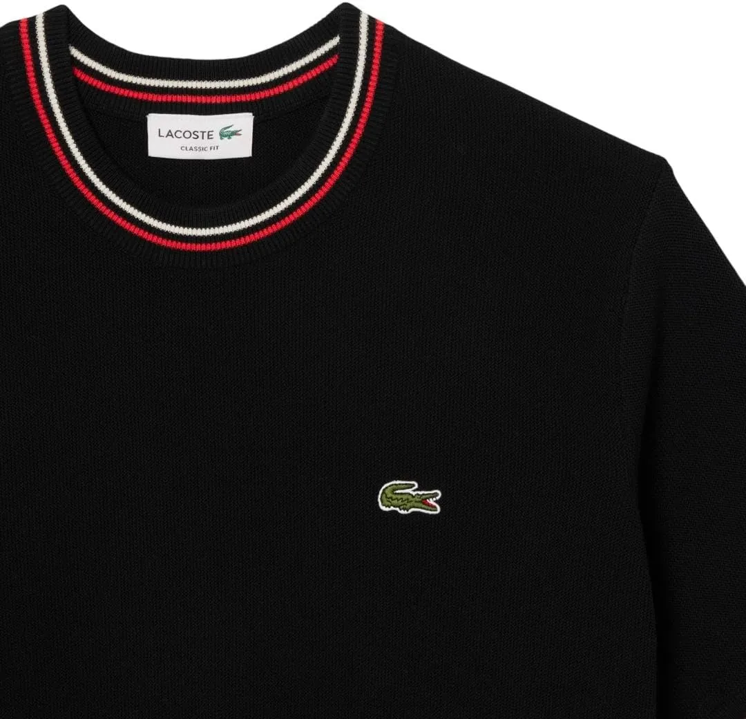 Lacoste Men's Short Sleeve Classic Fit Crew Neck Sweater
