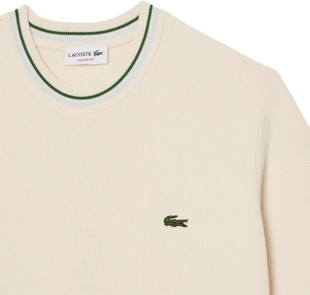 Lacoste Men's Short Sleeve Classic Fit Crew Neck Sweater