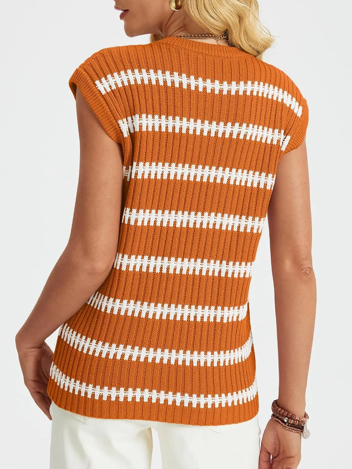 LILLUSORY Women's Summer Sweater Cap Sleeve Tops Sleeveless Tanks Knit Vest Spring Trendy Outfits 2025
