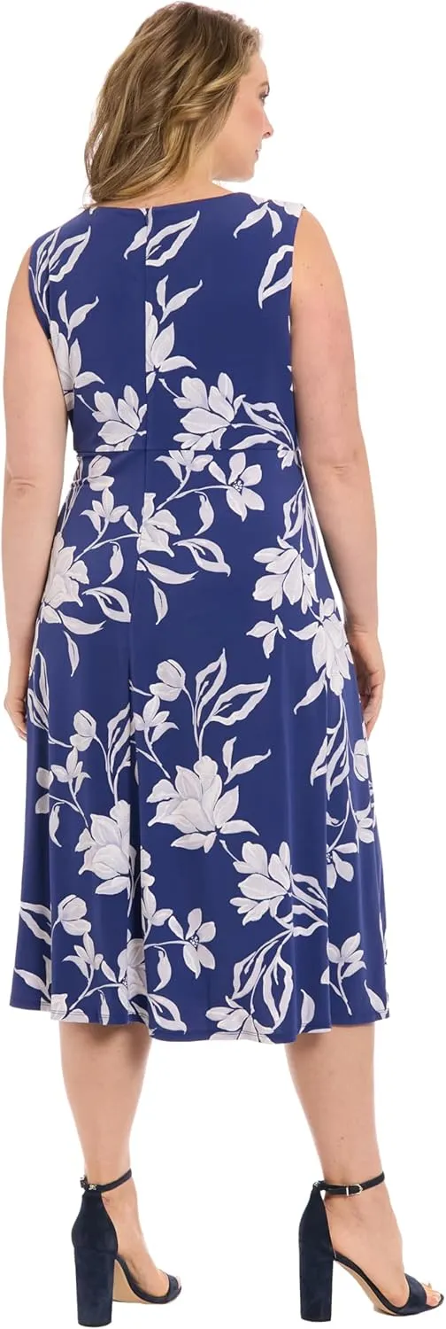 London Times Women's Keyhole Midi