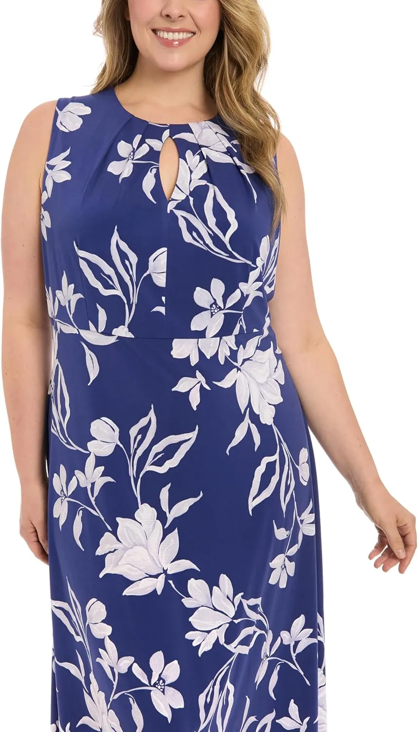 London Times Women's Keyhole Midi