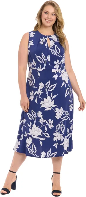 London Times Women's Keyhole Midi