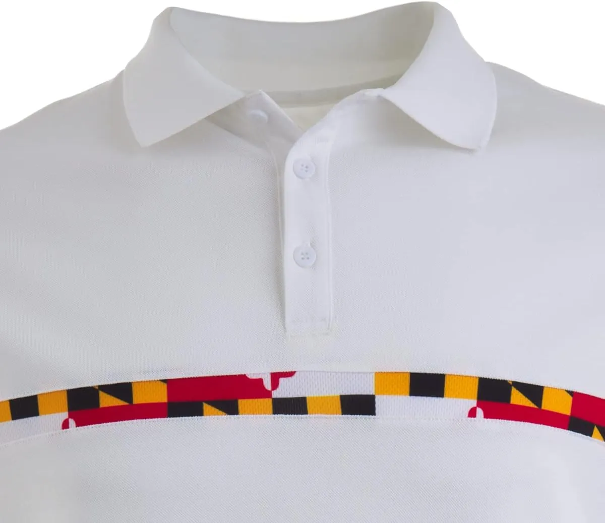 Maryland Flag Printed Golf Short-Sleeve Polo Shirt