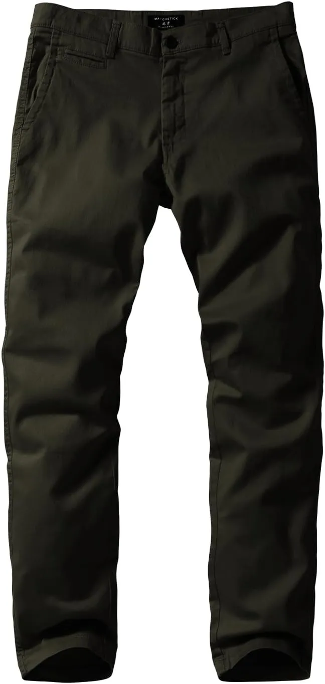 Match Men's Slim Tapered Stretchy Casual Pants #8105