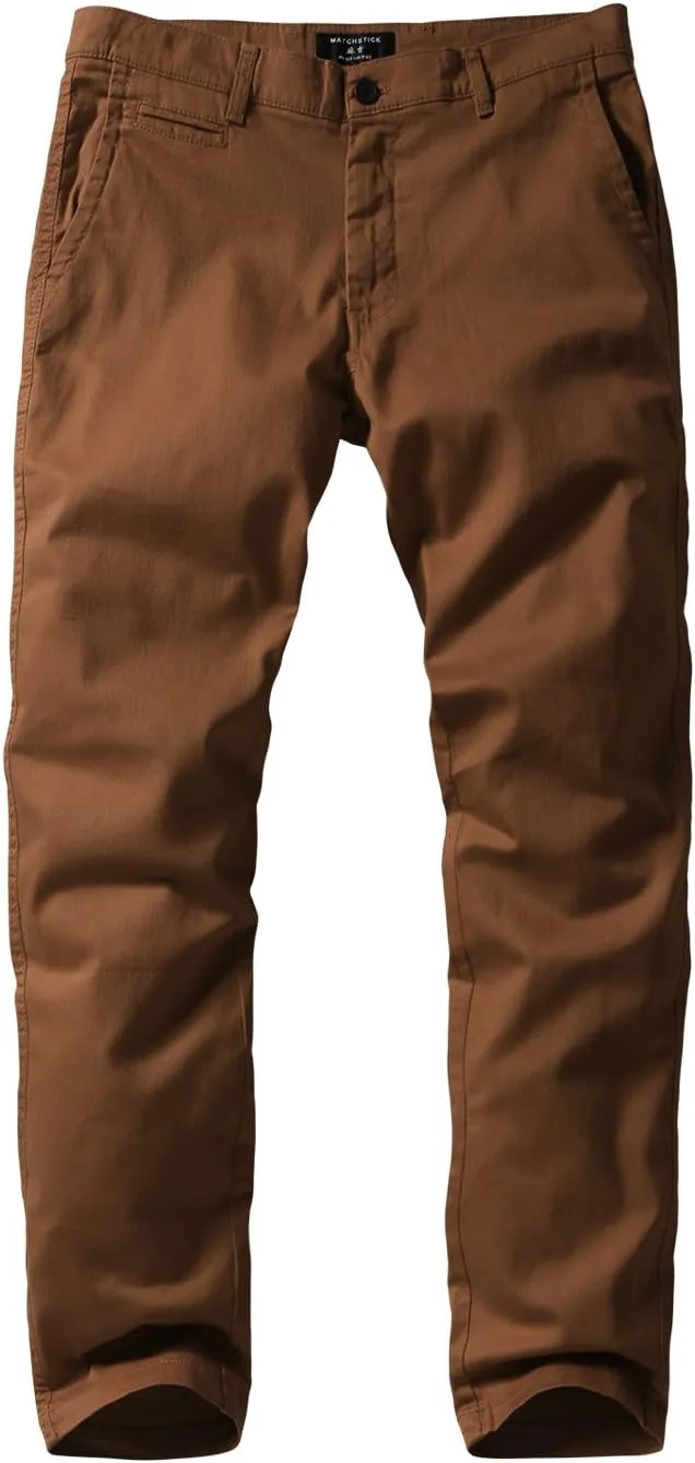 Match Men's Slim Tapered Stretchy Casual Pants #8105