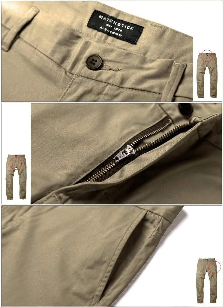 Match Men's Slim Tapered Stretchy Casual Pants