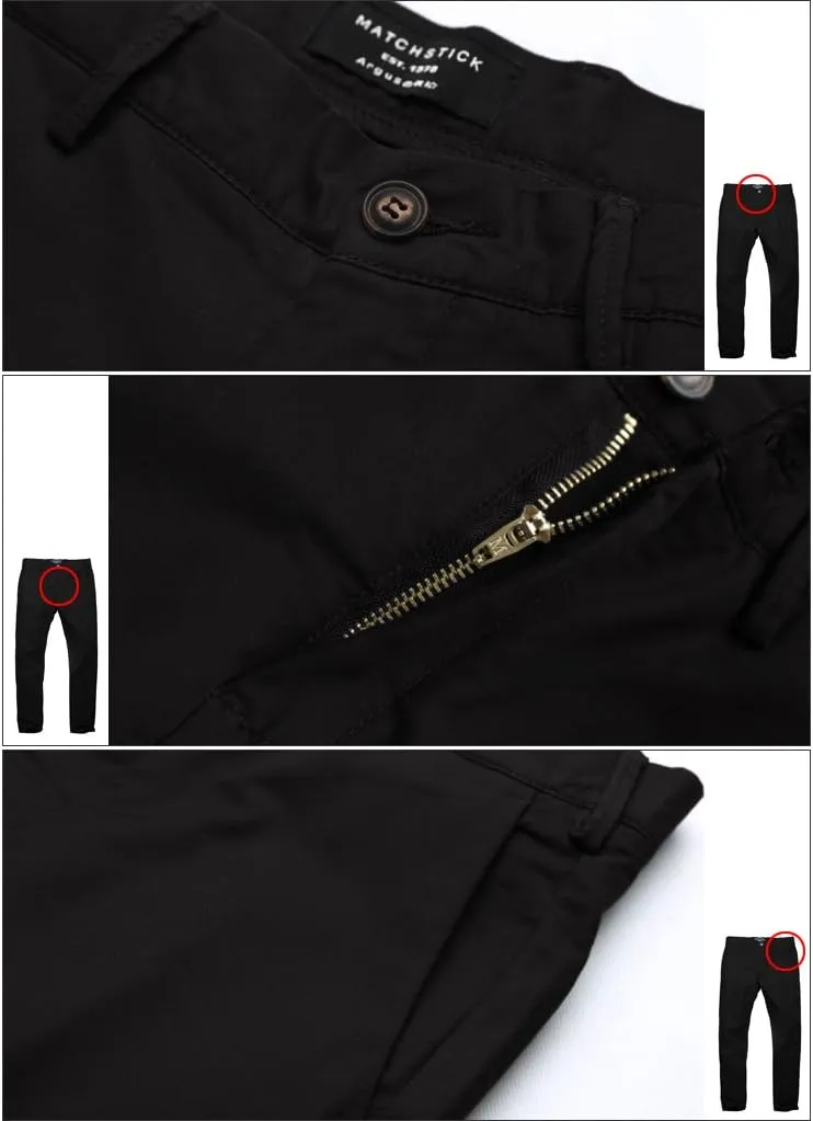 Match Men's Slim Tapered Stretchy Casual Pants