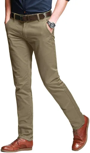 Match Men's Slim Tapered Stretchy Casual Pants