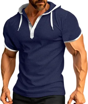 Men Essential Quick-Dry T Shirt Quick Dry Workout Top Minimalist Logo Athletic Summer Ready Tunics