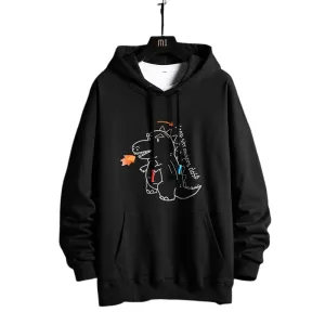 Men's Casual Dinosaur Printed Hoodie