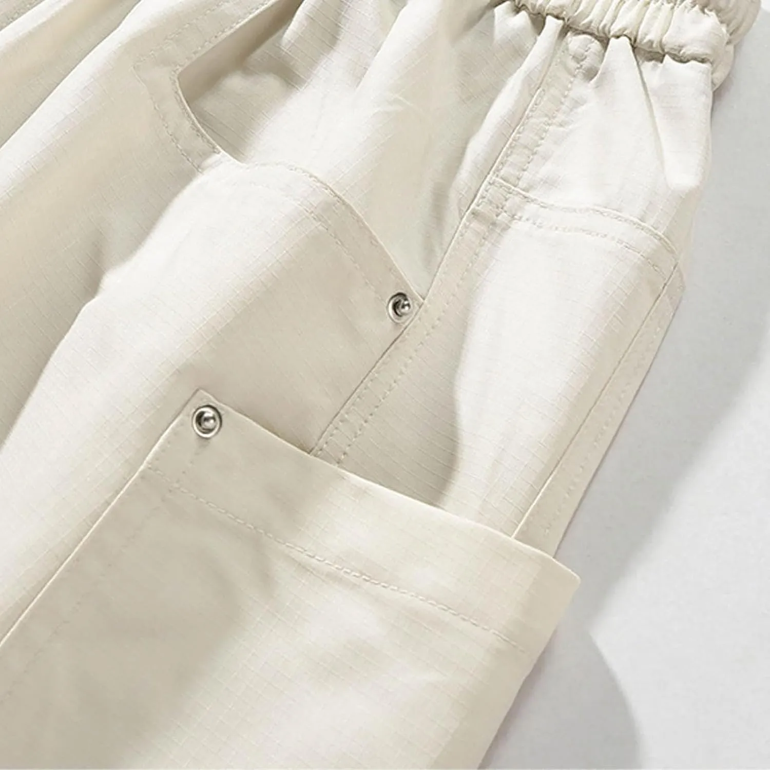 Mens Casual Joggers Pants 100% Cotton Chino Cargo Pants Hiking Outdoor Jogging Sweatpants Pants with Pockets Casual