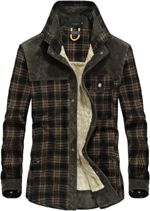 Mens Flannel Shirt Men's Button Down Regular Fit Long Sleeve Plaid Flannel Casual Shirts Men's Cotton Flannel Shirt Tops