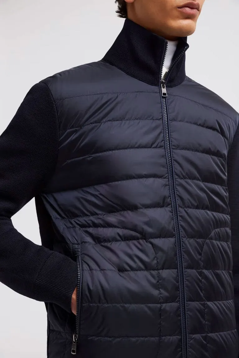 Men's Padded Wool Cardigan