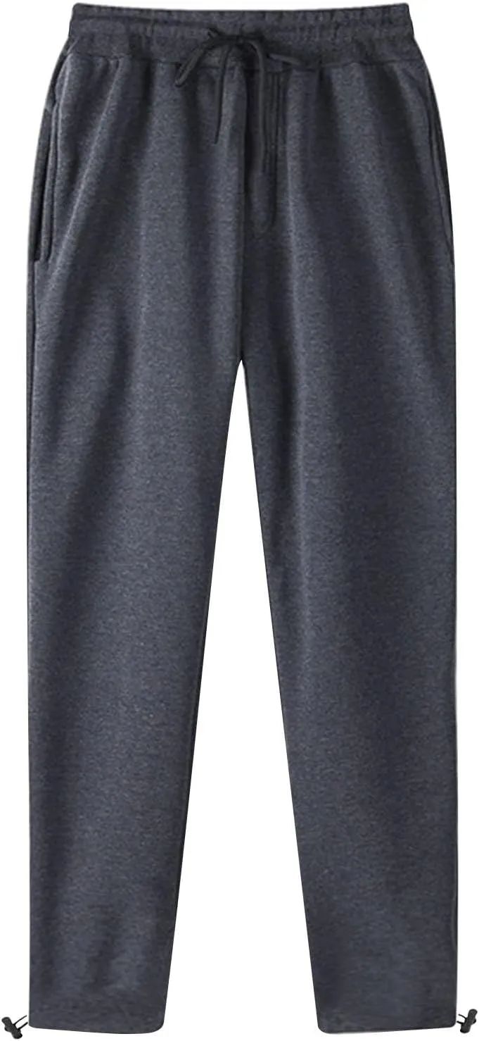 Muscularfit Mens Jogger Pants Lightweight Solid Elastic Waist Drawstring Sweatpants Causal Loose Sports Unisex Trousers Fall
