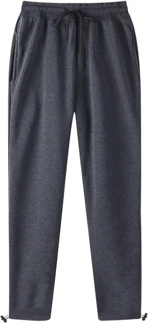 Muscularfit Mens Jogger Pants Lightweight Solid Elastic Waist Drawstring Sweatpants Causal Loose Sports Unisex Trousers Fall