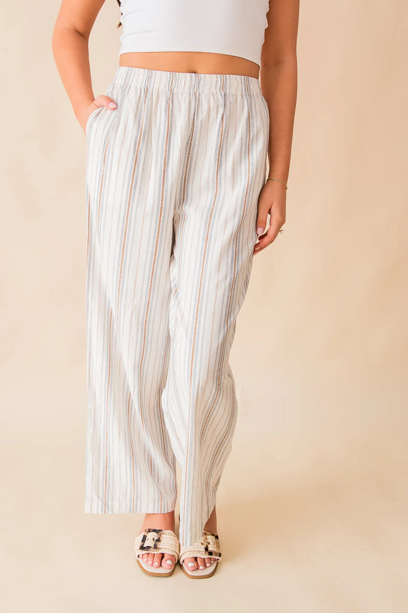 Nopales Striped Pullon Pants