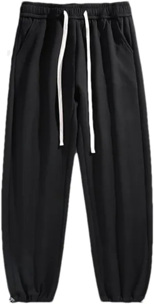Pulcykp Couple Casual Pants Women's Loose Sports Trousers Quick-Dry Drawstring Harem Pants