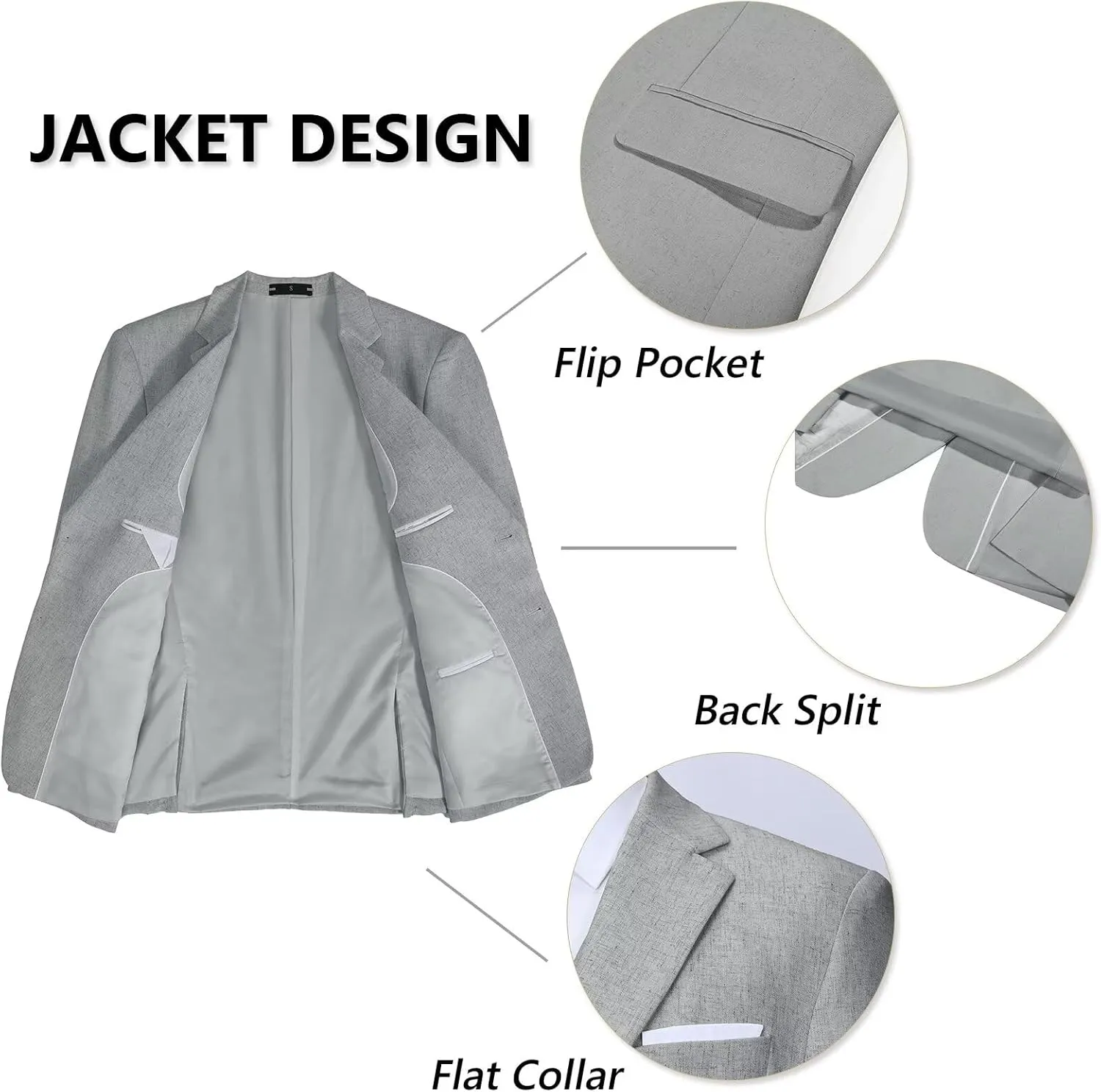 Retro Mens Linen Suit Slim Fit 3 Piece Summer Wedding Suit Casual Beach Linen Suits for Men Prom Jacket Vest Pant Set