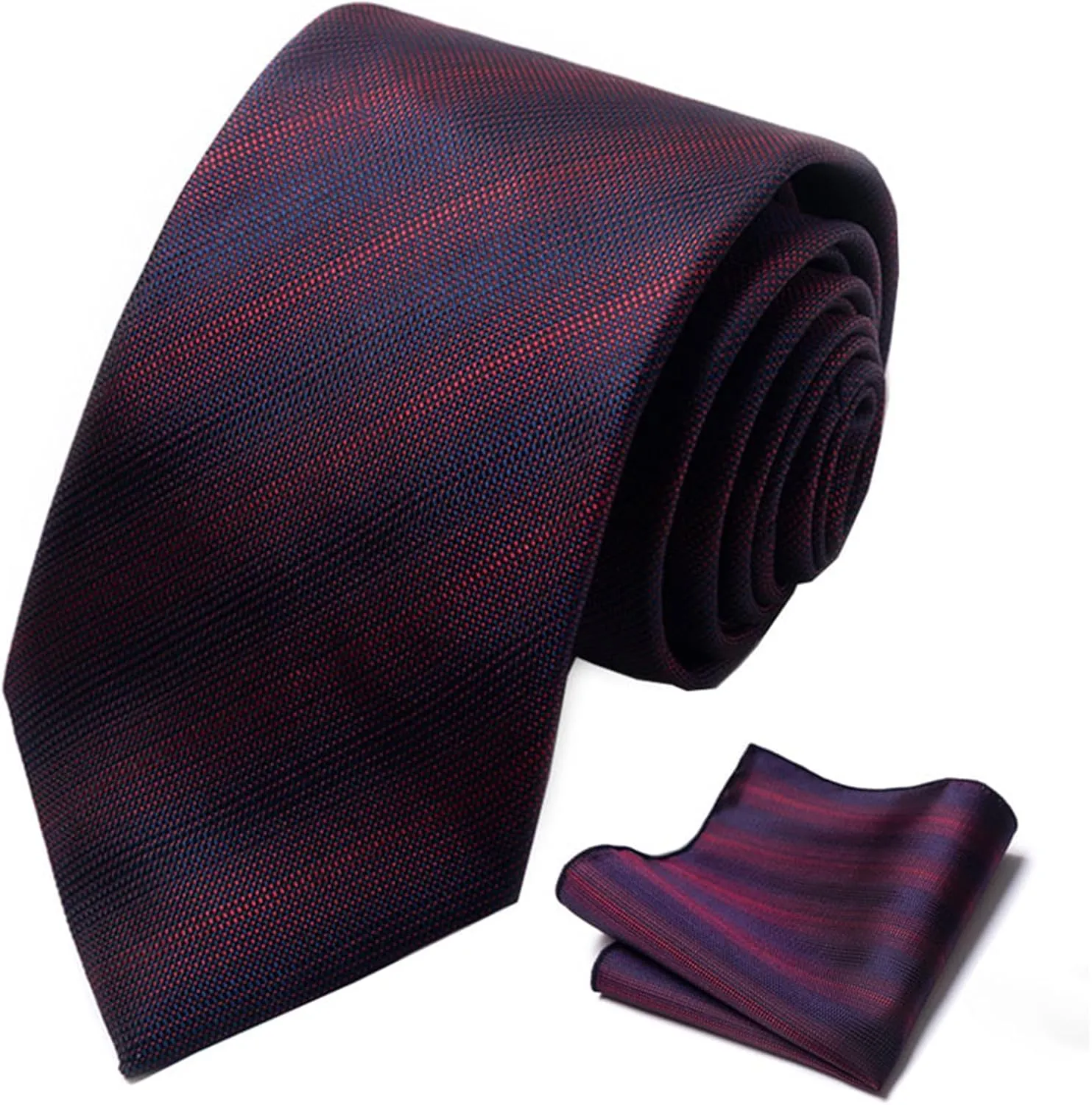 SANGTREE Mens Dress Shirt and Tie Set, Long Sleeve Button Down Shirt with Matching Tie and Handkerchief
