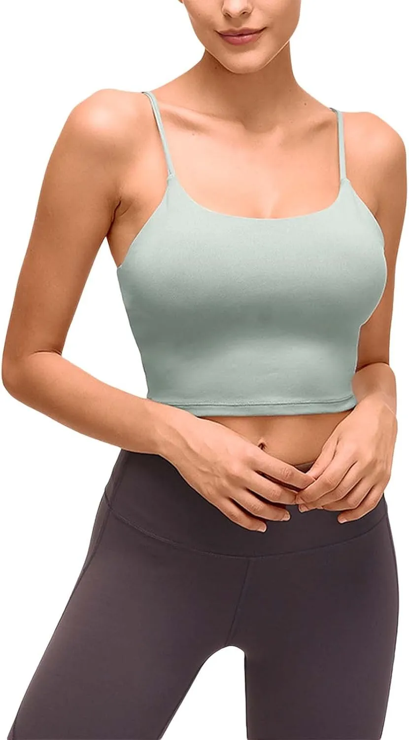 Sports Tank Tops For Women Seamless Built In Bra Camisoles White Tank Top Women Plus Size Bustier Top