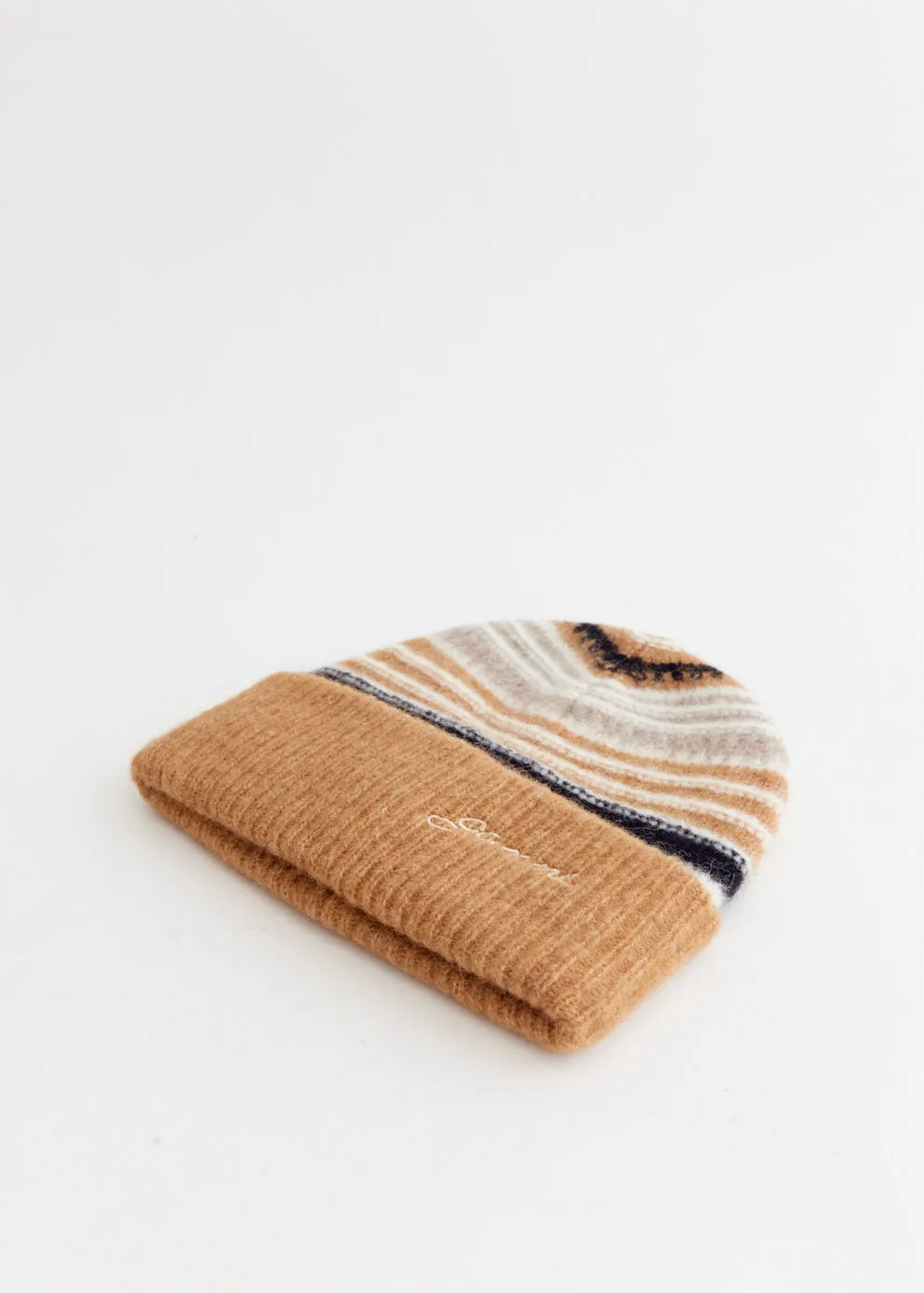 Striped Soft Wool Beanie