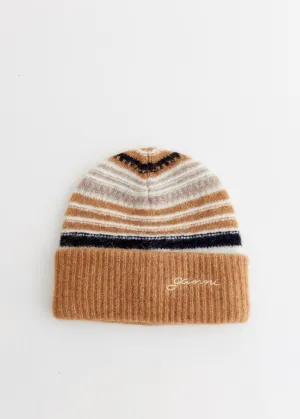 Striped Soft Wool Beanie
