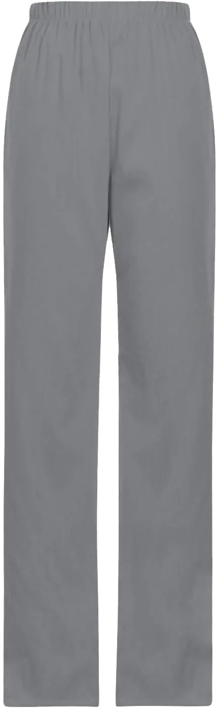 Summer Pants for Women 2024 Cotton Linen Floral Printed Pants Casual Elastic Waist Crop Trousers with Pockets