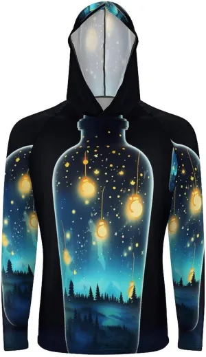 Sun Protection Shirt Long Sleeve Hoodie Beautiful Bottle Lightweight Rash Guard Quick Dry Sun Shirt for Outdoor