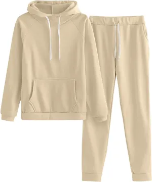 Sweatsuit for Women 2 Piece Long Sleeve Crewneck Oversized Loungewear Jogger Sweatsuit Sets Sets