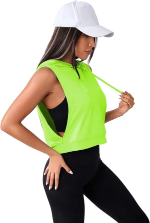 SweatyRocks Women's Sleeveless Workout Top Gym Activewear Crop Tank Top Open Side Shirt for Athletic Exercise Running