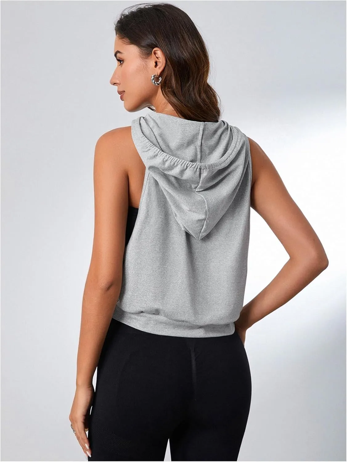 SweatyRocks Women's Sleeveless Workout Top Gym Activewear Crop Tank Top Open Side Shirt for Athletic Exercise Running