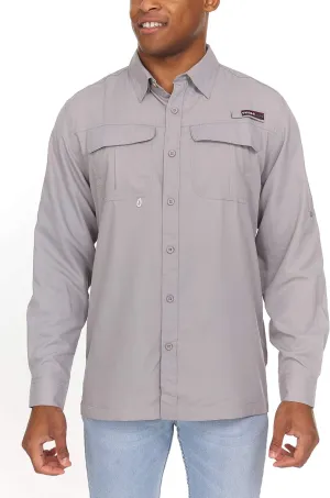 Swiss Alps Mens Long Sleeve Fishing Shirt