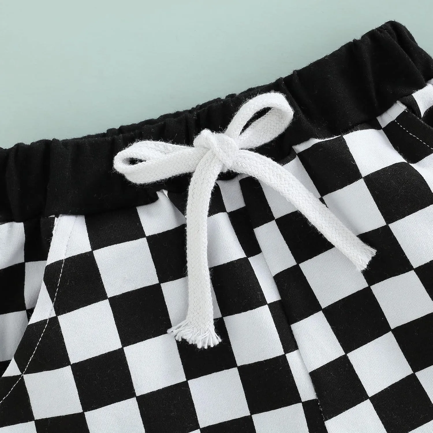Toddler Baby Boy Girl Checkerboard Plaid Pants Elastic Waist Casual Trousers Spring Summer Fall Winter Long Pants