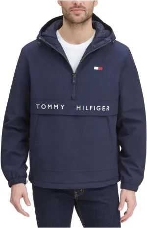 Tommy Hilfiger Mens Performance Taslan Popover Parka Coat