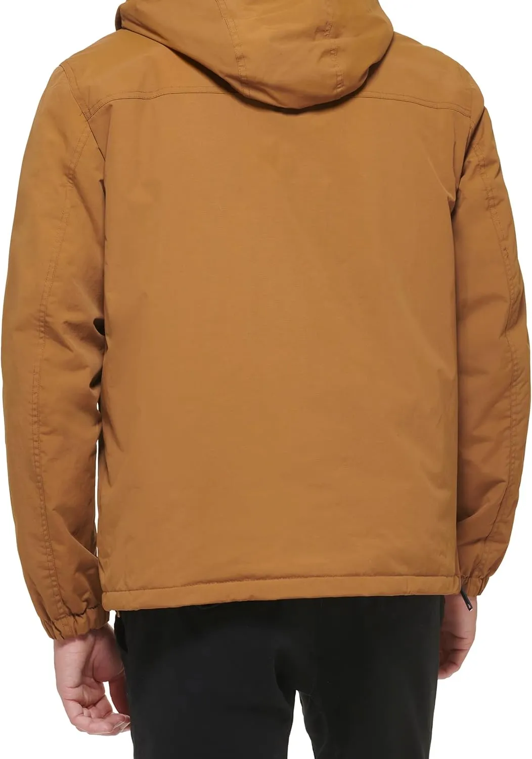 Tommy Hilfiger Mens Performance Taslan Popover Parka Coat