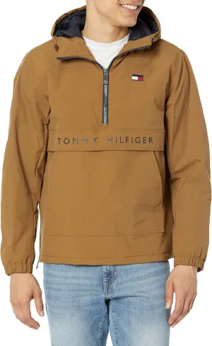 Tommy Hilfiger Mens Performance Taslan Popover Parka Coat