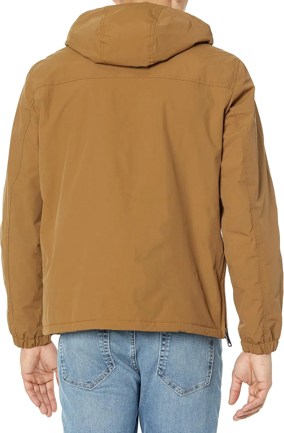 Tommy Hilfiger Mens Performance Taslan Popover Parka Coat