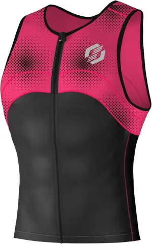 Tri Top Men - Sleeveless Mens Triathlon Top  PRO Premium FX Material - 3 Pocket Triathlon Shirts for Men