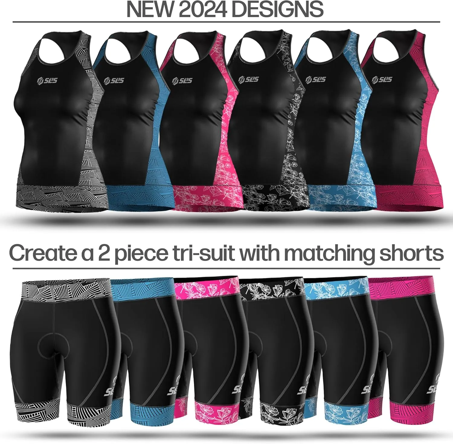 Triathlon Top Women - Sleeveless Tri Top Women - Comfortable & Great Fit Triathlon Shirts or Singlet, No Shelf Bra